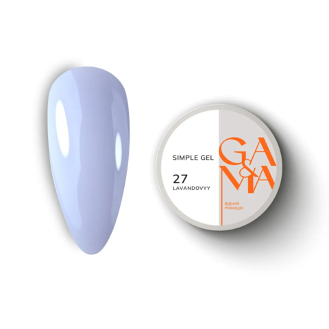 Гель моделирующий GA&MA Simple Gel №027 Lavandovyy 30 мл