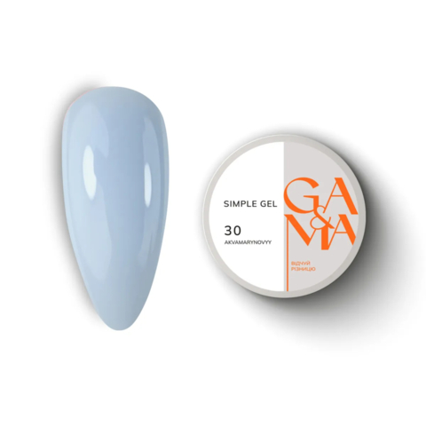 Гель моделирующий GA&MA Simple Gel №30 Akvamarynový 30 мл