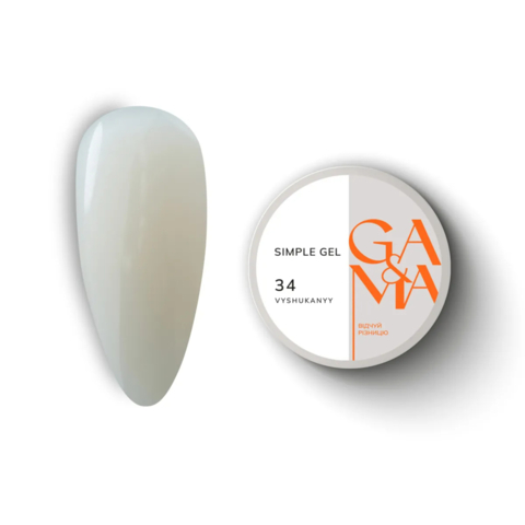 Гель моделирующий GA&MA Simple Gel №34 Vyshukanyy 15 мл