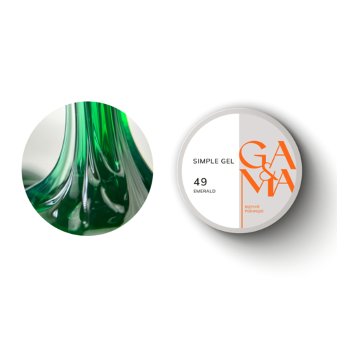Гель моделирующий GA&MA Simple Gel №49 Emerald 30 мл