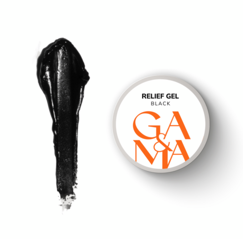Гель рельеф GA&MA Relief Gel Black 5 г