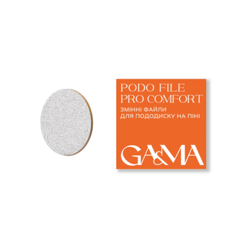 Файли змінні білі для педикюрного диска GA&MA Podo File Pro Comfort на піні 100 гріт 50 шт