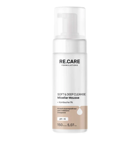 Мусс мицеллярный для глубокой очистки Re.Care Soft & Deep Cleanse Micellar Mousse мягкий 150 мл