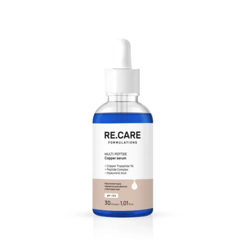 Сыворотка для лица с медным пептидом Re.Care Multi-Peptide Copper Serum мультипептидная 30 мл