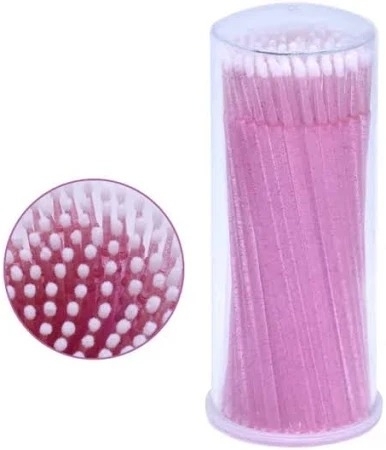 Мікробраші глітерні в тубі (100 шт)  фіолетові