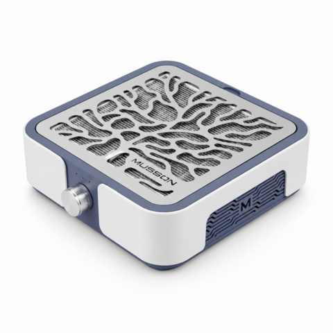 Вытяжка для маникюра и педикюра Musson X3 72W с угольным НЕРА-фильтром графит