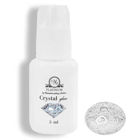 Клей для наращивания ресниц Platinum Crystal 0.5-1 сек 5 мл прозрачный