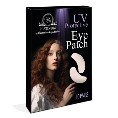 Патчи для ресниц для UV наращивания Platinum (10 пар/уп) черные