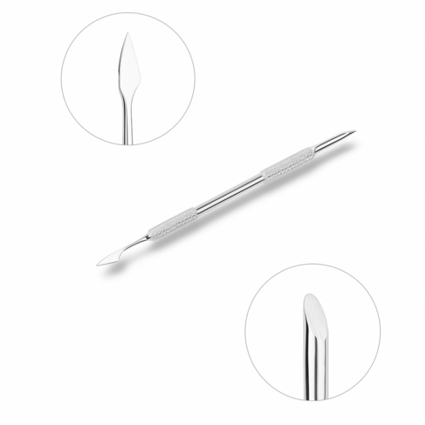 Лопатка для манікюру Edlen Modern L-01 (пушер скошений та топірець)