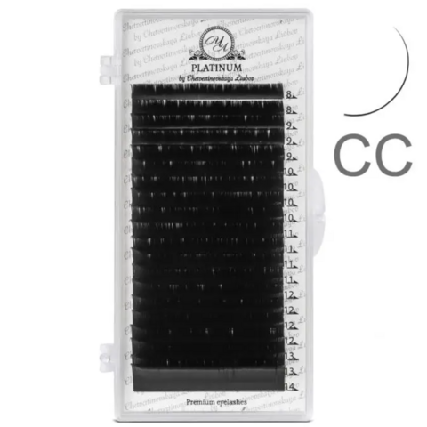 Ресницы Platinum черные Mix CC 0.085 8-14 мм