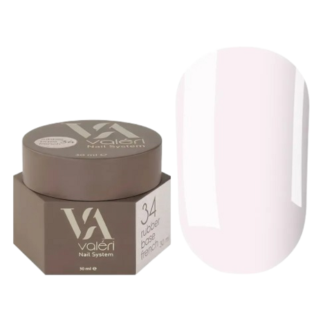 База камуфлирующая Valeri Rubber Base French (new collection) №34 30 мл