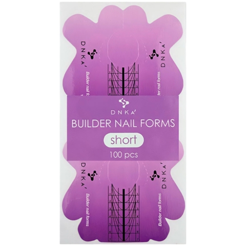 Форми для нарощування нігтів DNKa Paper Nail Forms Short (100 шт/уп)