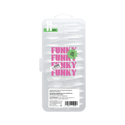 Тіпси гелеві Adore Professional Funky Gel Tips Mix