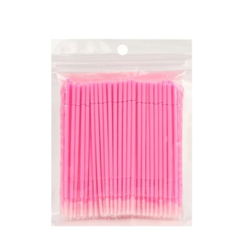 Мікробраші подовжені в пакеті Long Head (100 шт) рожеві