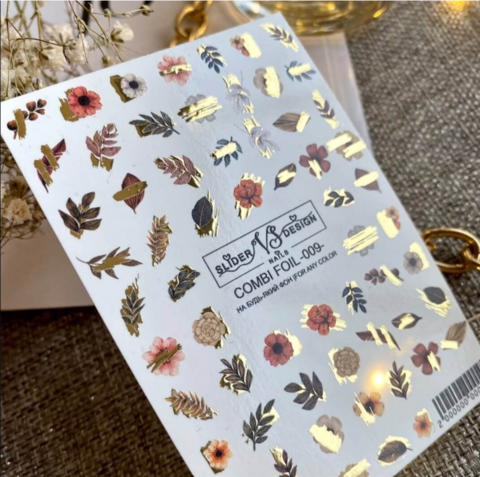 Слайдер для ногтей VS Nails Combi foil №009