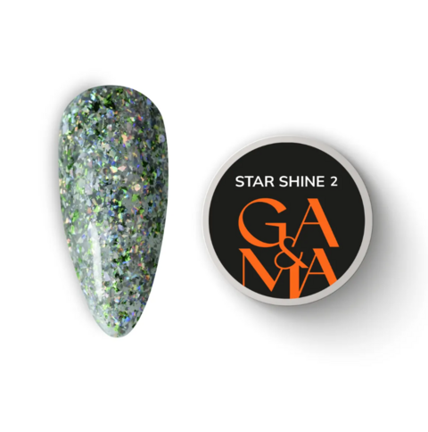 Гель для дизайну GA&MA Platinum Star shine №02 5 г