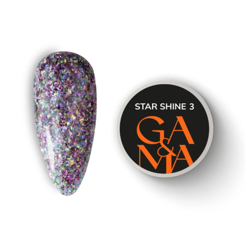 Гель для дизайну GA&MA Platinum Star shine №03 5 г