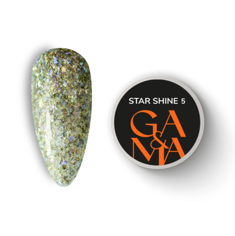 Гель для дизайну GA&MA Platinum Star shine №05 5 г
