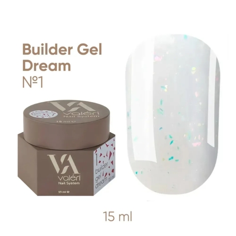 Гель моделирующий Valeri Builder Gel Dream (New collection) №01 15 мл