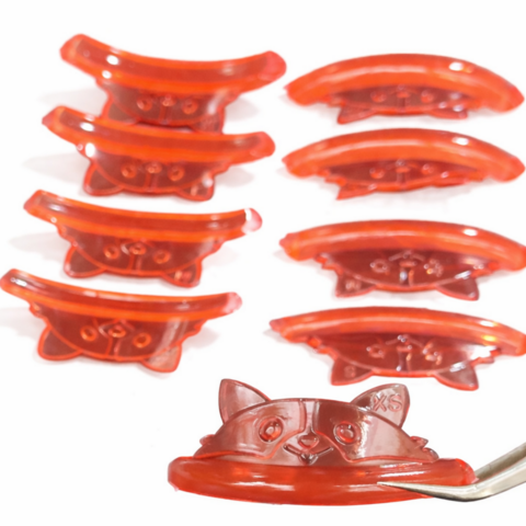 Набір валиків для ламінування вій Cat 5 пар (S M M1 M2 L ) помаранчеві