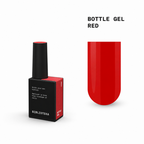  Гель моделюючий Biblioteka Bottle Gel Red Червоний 10 мл
