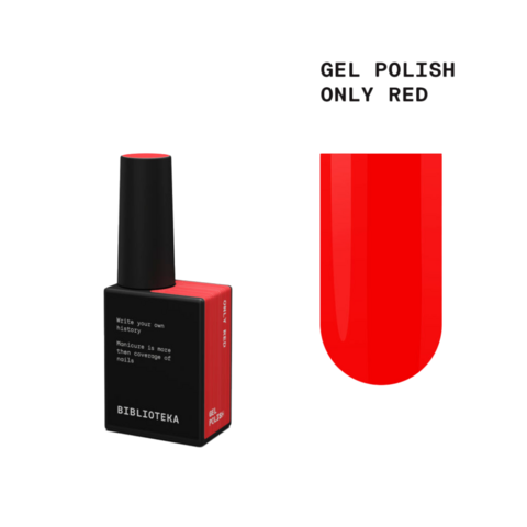 Гель-лак Biblioteka Only Red Красный 10 мл