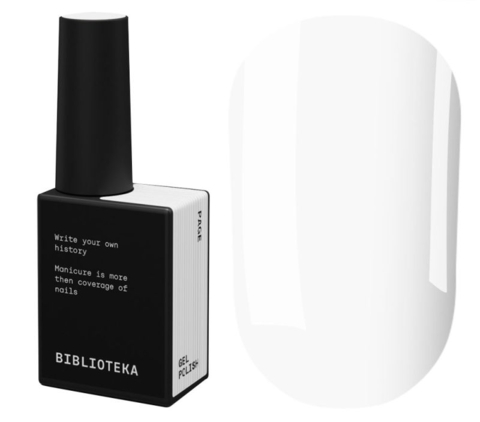 Гель-лак Biblioteka Basis №02 Page Белый 10 мл