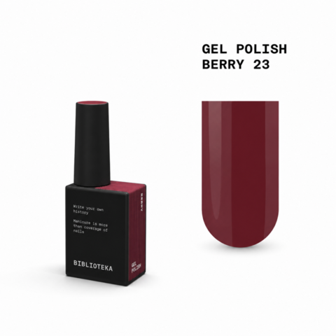 Гель-лак Biblioteka Warm Layers №23 Berry Ягода 10 мл