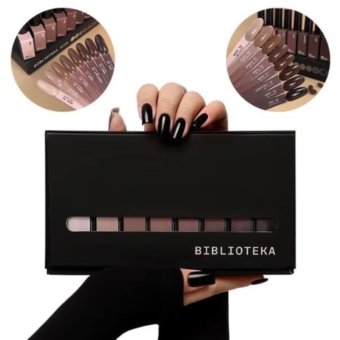 Набор гель-лаков Biblioteka Gel Polish Set Mono Brown №33-40 10 мл