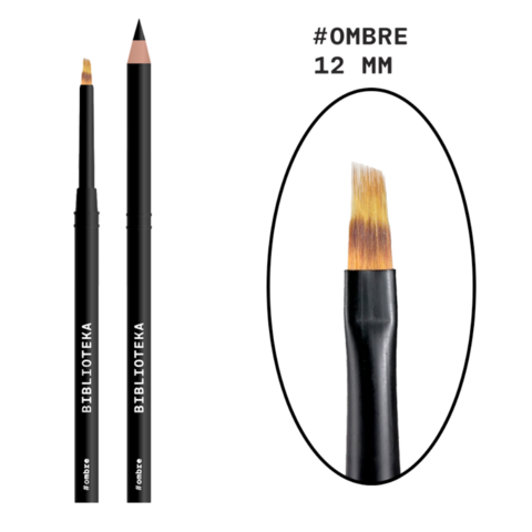 Пензлик для градієнта Biblioteka Ombre 12 мм