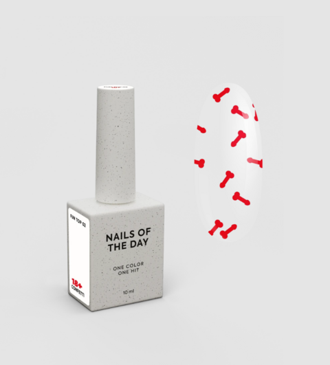 Top Nails Of The Day Fun №02 Червоний 10 мл