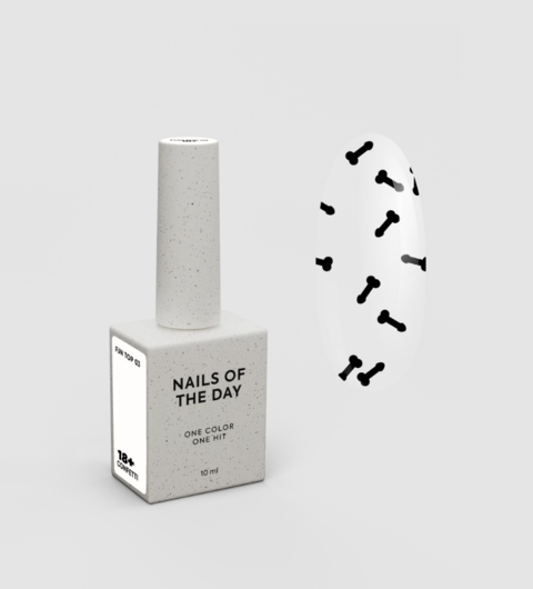 Top Nails Of The Day Fun №03 Чорний 10 мл