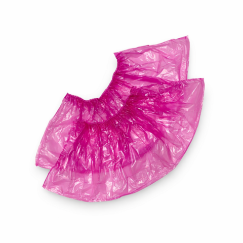 Бахіли  2,6 г з поліетилену (100 шт./упак.) рожеві