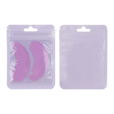Патчі  U-виріз силіконові багаторазові для вій  (1пара), фіолетові