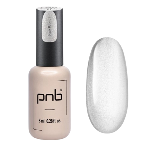 Гель-лак магнитный PNB Magnetic Gel Polish Glamour Cat №01 Sugar Baby 8 мл