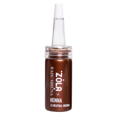 Хна професійна для брів Zola x Radu Miruna №12 Neutral Brown 10 г