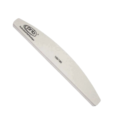 Баф для нігтів PNB Nail buffer Gray Semicircle  100/180 півколо 