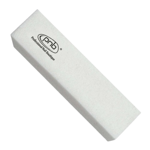 Баф-брусок для нігтів PNB Nail buffer block White Rectangular 180/180 прямокутний 