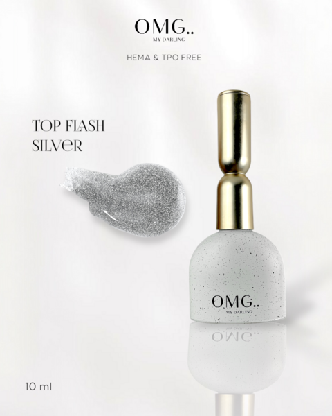 Топ без липкого слоя OMG..My Darling Flash Silver 10 мл