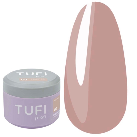 Гель для нарощування TUFI profi Builder Gel №03 Sunset 30 мл