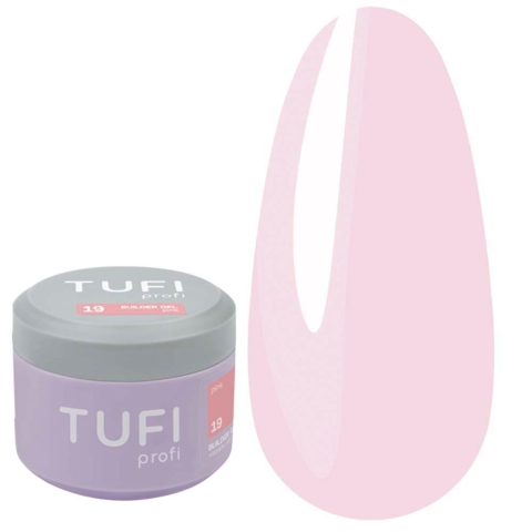 Гель для нарощування TUFI profi Builder Gel №19 Pink 30 мл