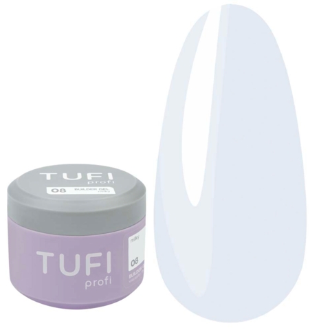 Гель для нарощування TUFI profi Builder Gel №08 Milky 30 мл
