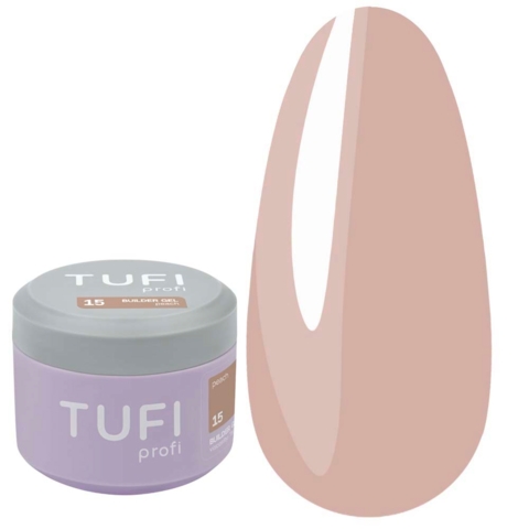 Гель для наращивания TUFI profi Builder Gel №15 Peach 30 мл