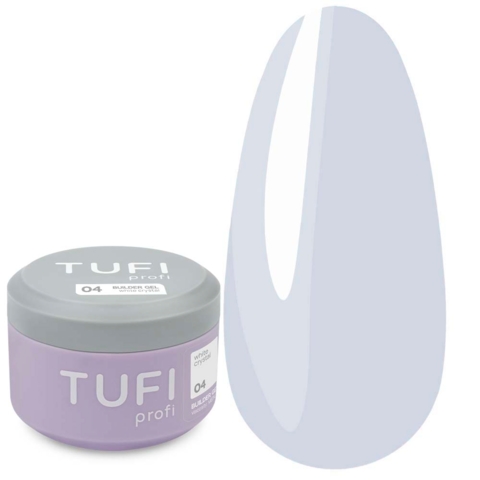 Гель для наращивания TUFI profi Builder Gel №04 White Crystal 50 мл