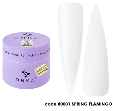 Гель моделирующий DNKa Spring Flamingo №0001 15 мл
