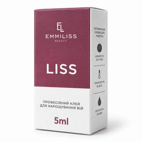 Клей для наращивания ресниц Emmiliss Liss 0.5-1 с 5 мл