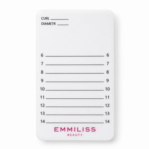 Планшетка для вій з розміткою Emmiliss 6-14 біла