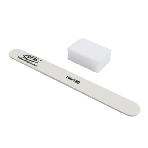 Набор одноразовый для маникюра PNB Disposable set for manicure (мини-пилочка 100/180 мини-бафф 100)