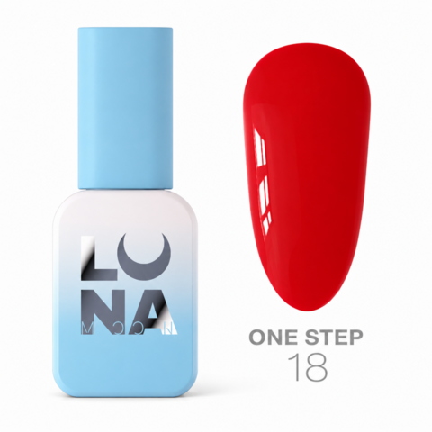 Гель-лак однофазный для педикюра Luna One step №18 8 мл