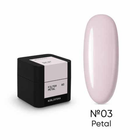 Гель моделюючий Biblioteka Builder Gel Filter №03 Petal Ніжно-рожевий 15 мл